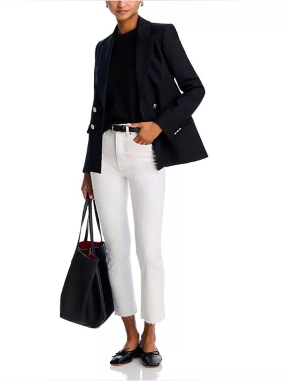 134. Veronica Beard Carly High
Rise Kick Flare Jeans
White Raw Hem - Size 28